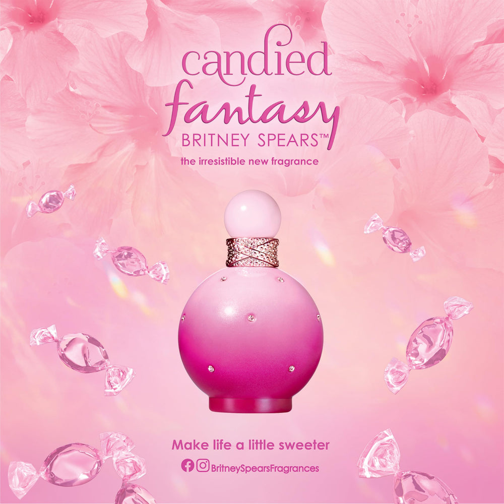 Britney Spears Candied Fantasy soft floral accents, adding elegance to daily wear.