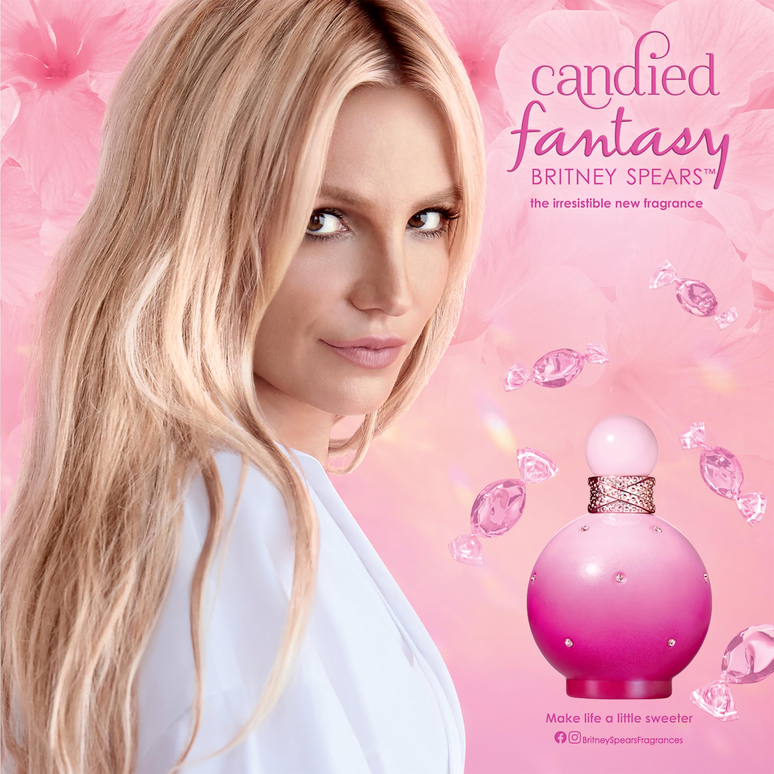 Britney Spears Candied Fantasy fruit notes on display, a juicy aroma for light days.