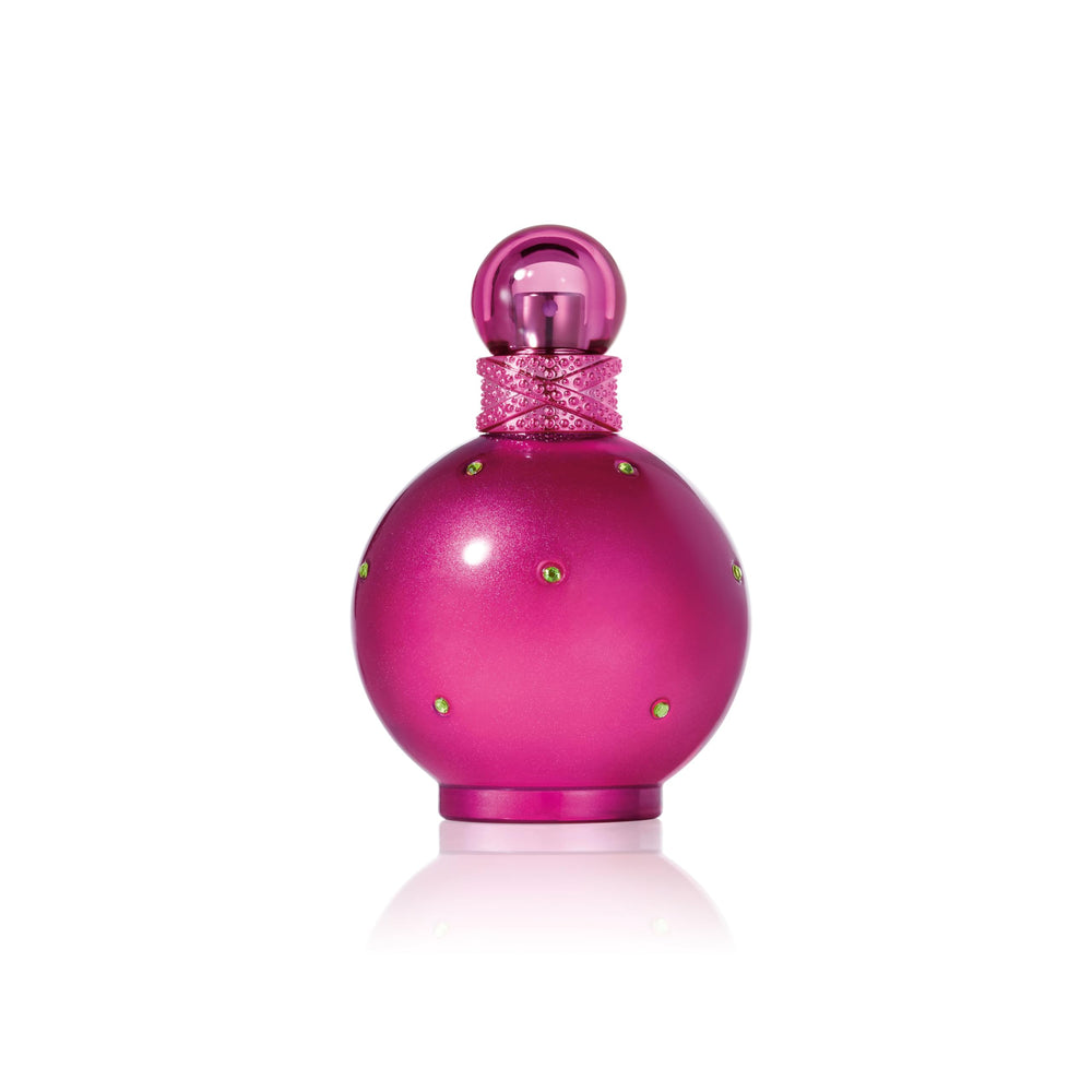 Britney Spears Fantasy bottle front view with pink glow, ideal for daily wear.
