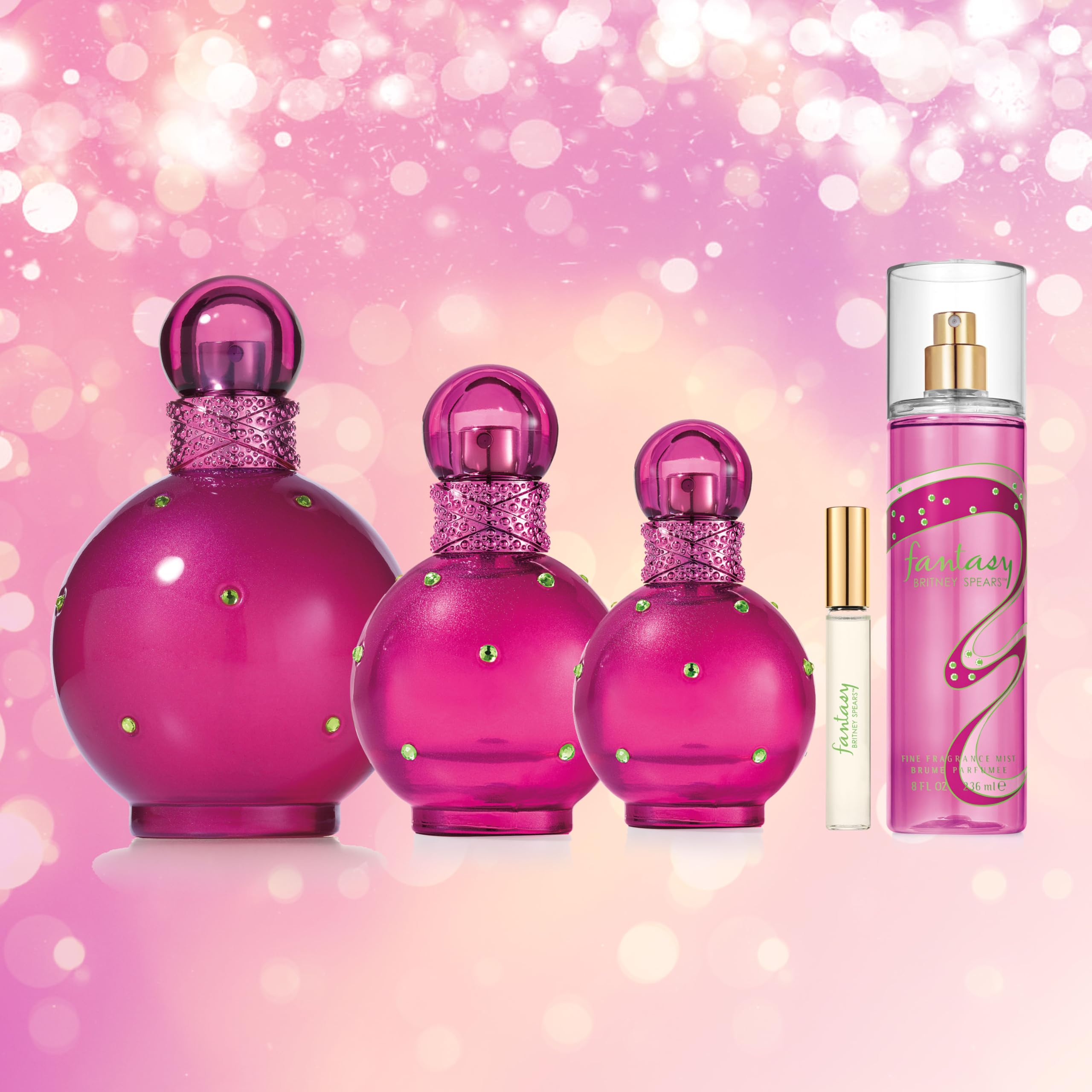 Britney Spears Fantasy glass sheen showcases premium packaging.