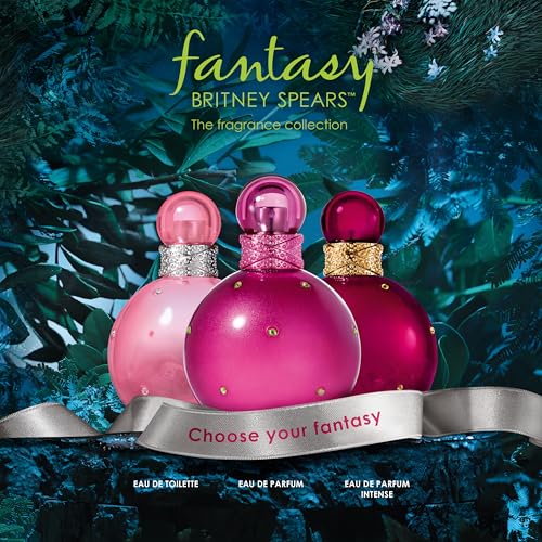Britney Spears Fantasy Intense bottle detail closeup for premium presentation