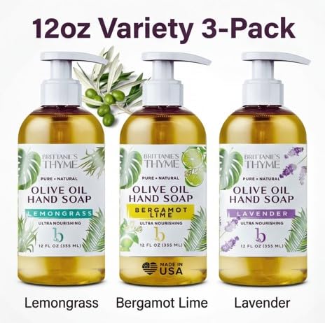 Aromas naturales Brittanie's Thyme Castile sin sintéticos para un lavado agradable