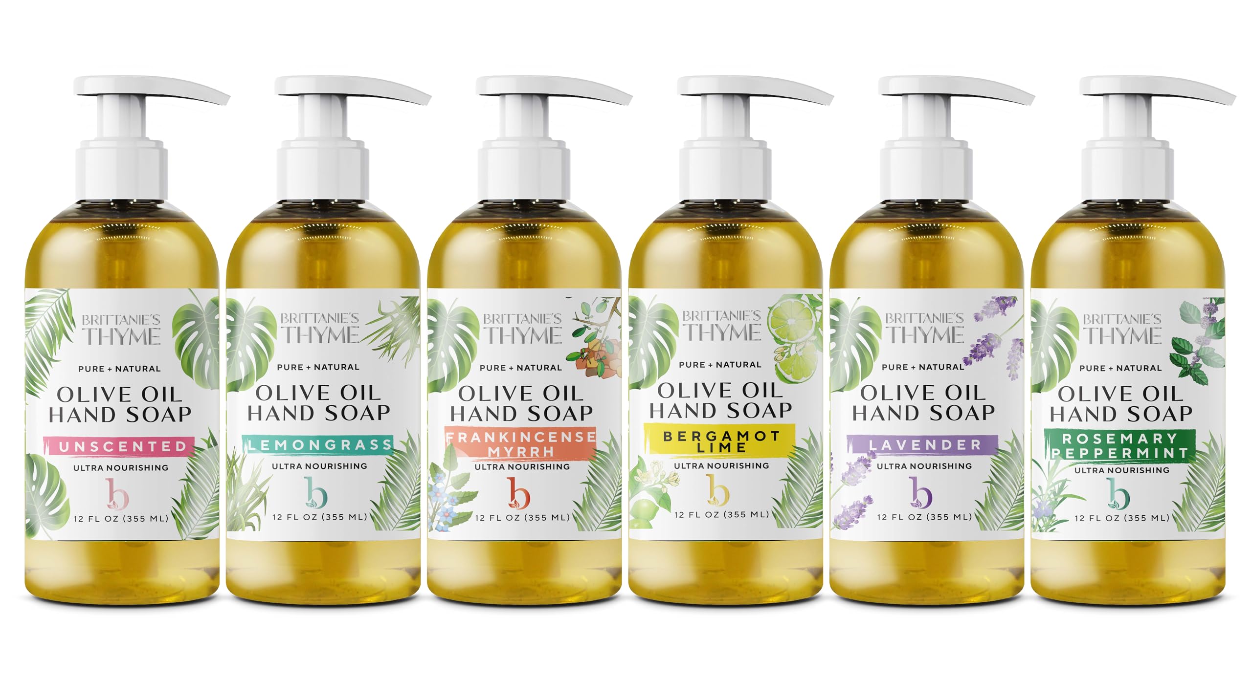 Lavanda Bergamota Hierba Limón Brittanie's Thyme Castile, aroma relajante para higiene diaria