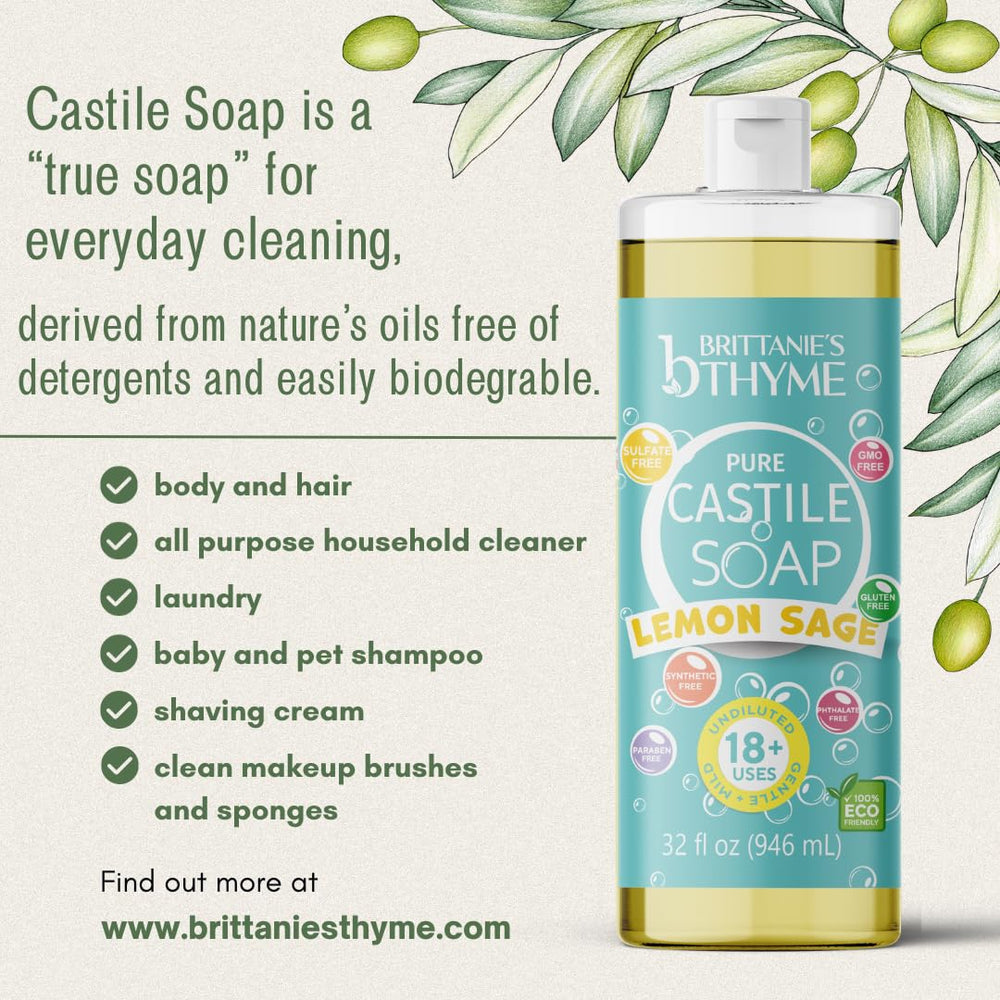 Piel suave gracias a Brittanie's Thyme castile natural