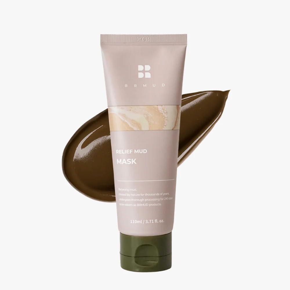 BRMUD Relief Mud Mask envase para limpieza profunda y piel suave