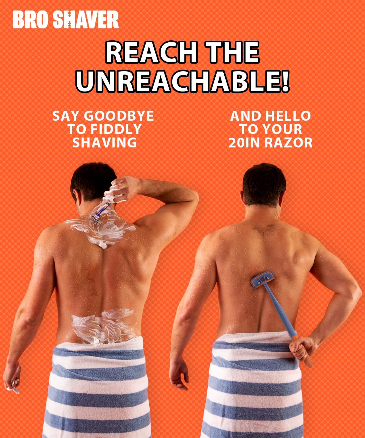 Bro Shaver 3.0 Mild and Saucy settings offer customizable shave options.