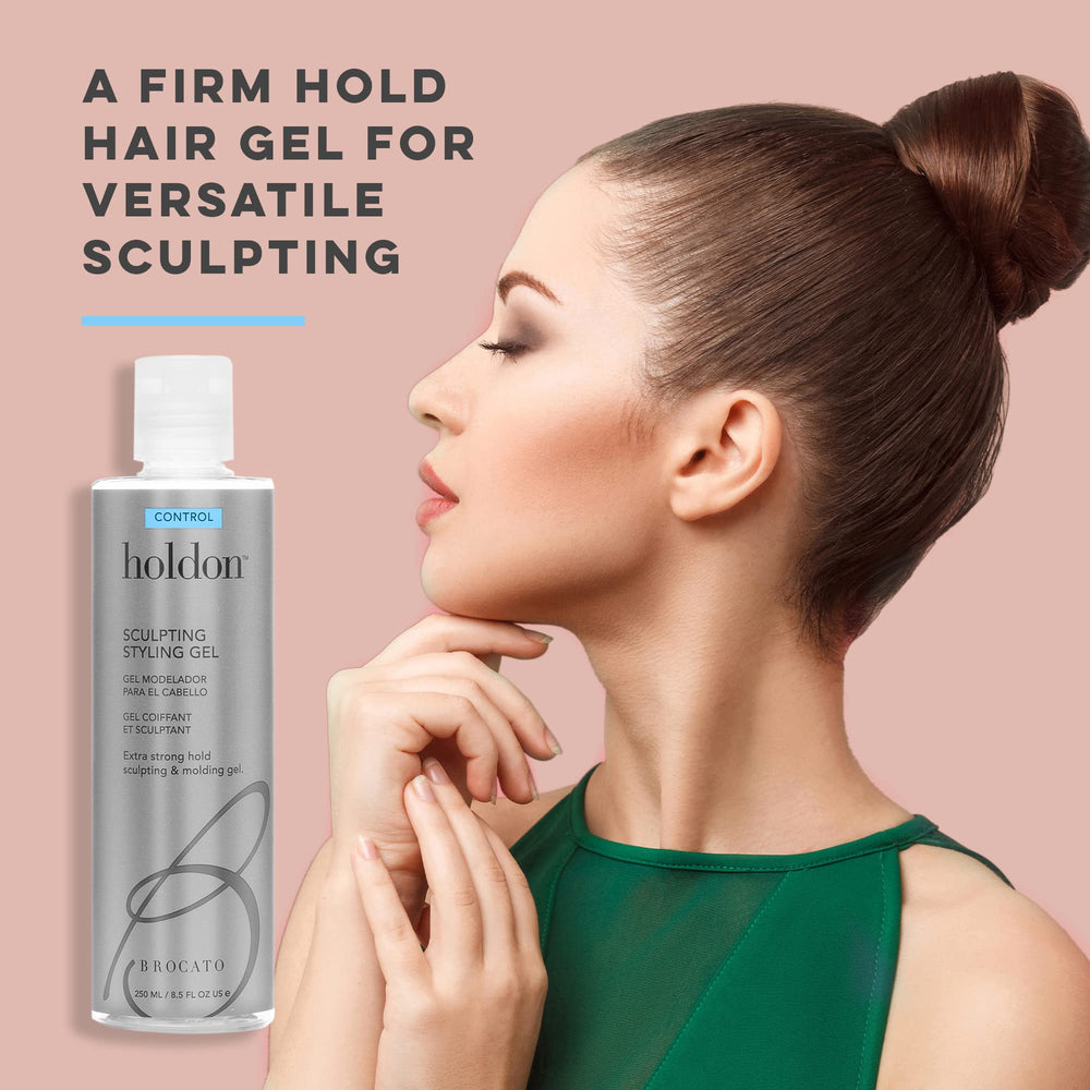 Close-up of Brocato Holdon gel texture for precise styling and control.