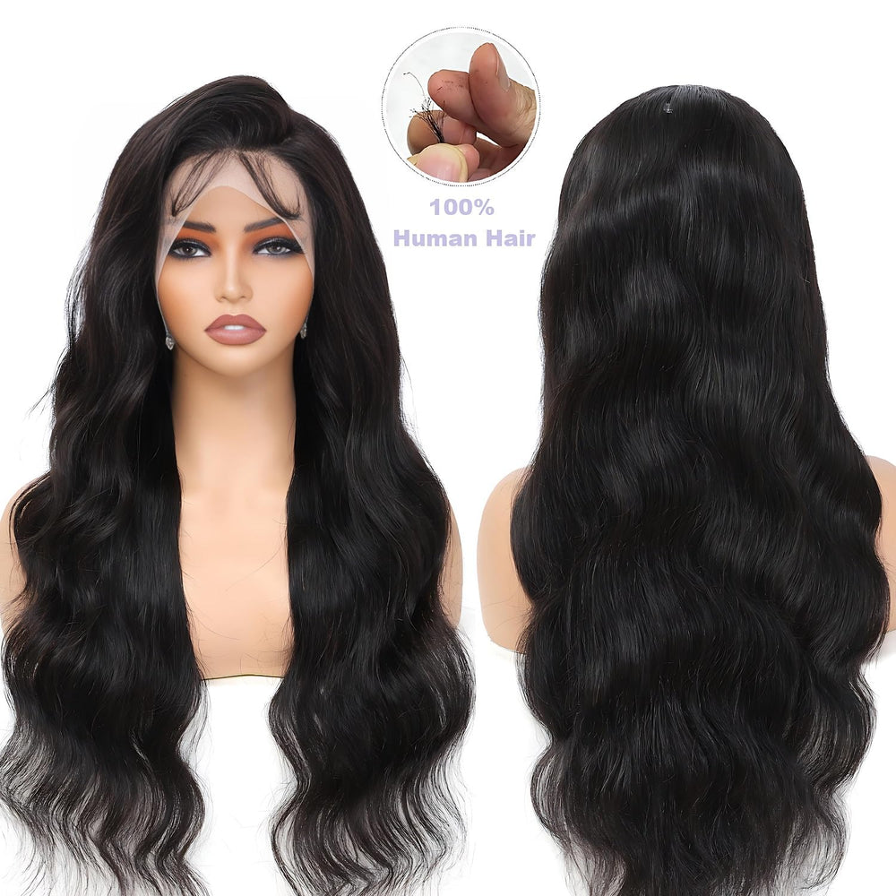 Brofoe body wave wig ideal for ponytails and elegant updos.