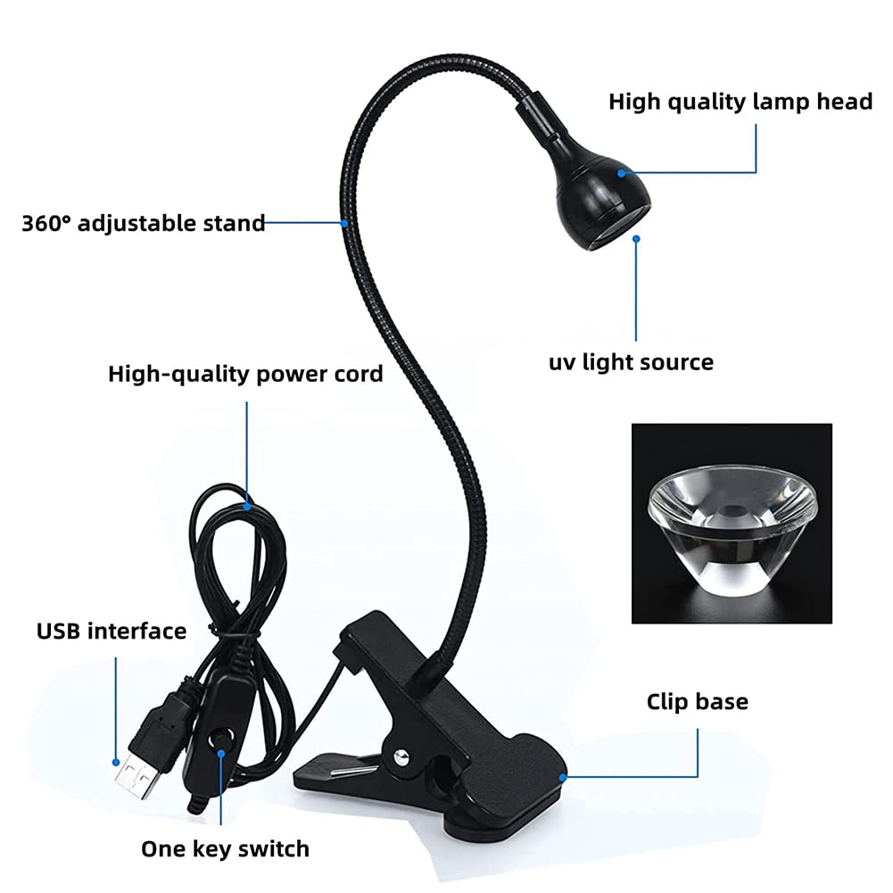 Brokimis Compact 3W UV light for quick, even gel curing.