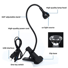 Brokimis Compact 3W UV light for quick, even gel curing.