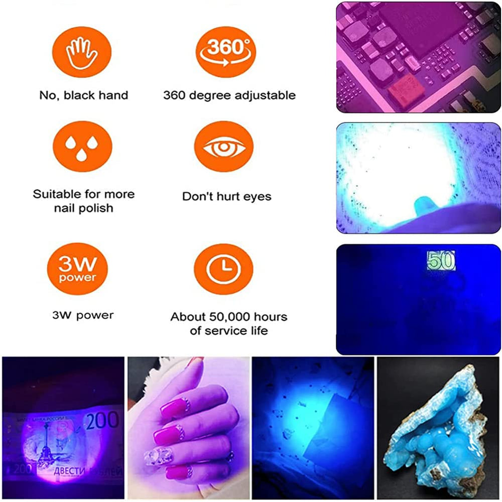 Brokimis Portable UV lamp suits resin art, nail care, and small repairs.
