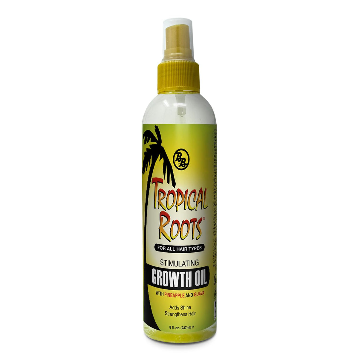 Bronner Bros Aceite de Crecimiento Tropical para raíces, favorece el mantenimiento de trenzas.