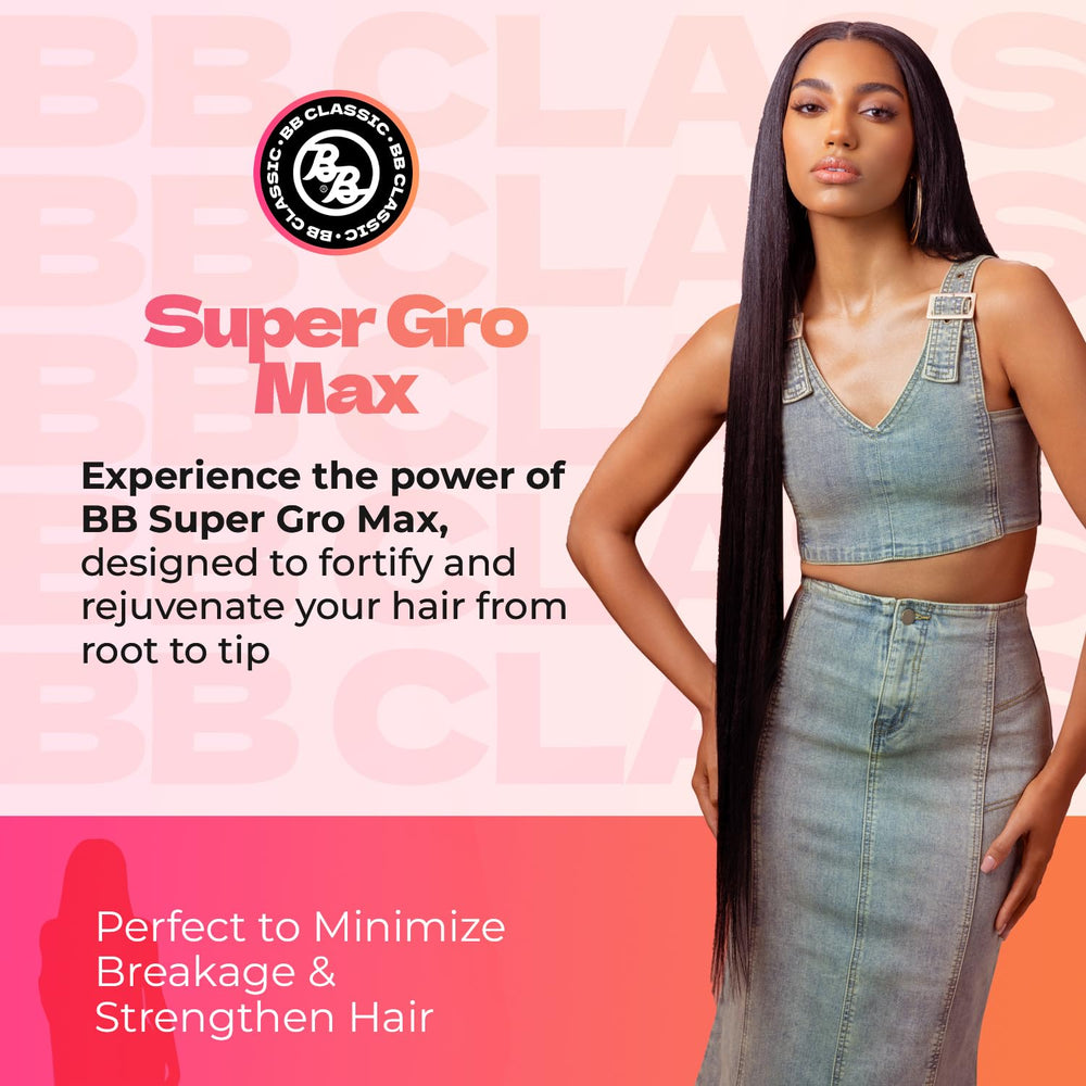 Bronner Bros Super Gro aceite-coco para hidratación profunda del cabello.
