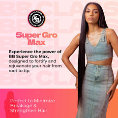 Bronner Bros Super Gro aceite-coco para hidratación profunda del cabello.