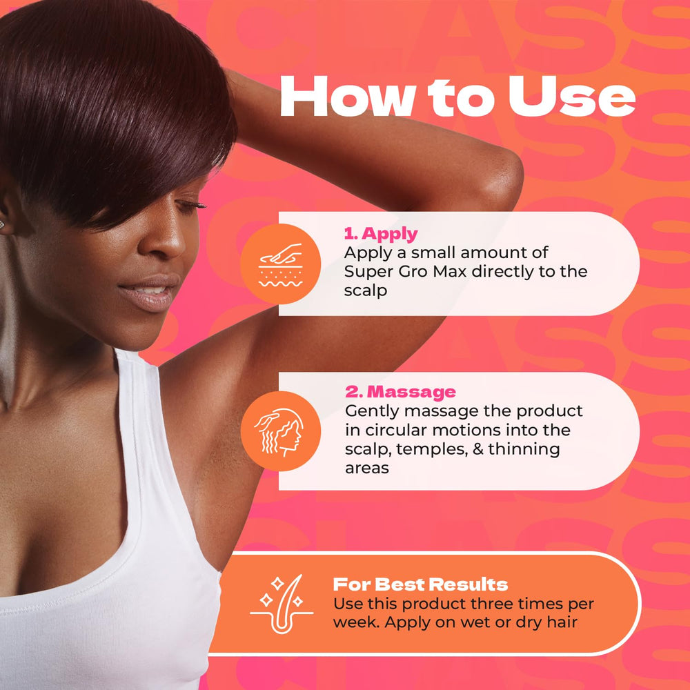 Bronner Bros Super Gro cabello-brillo suave y natural.