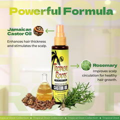 Bronner Bros Tropical Roots aplicación en cabello que revitaliza el cuero cabelludo