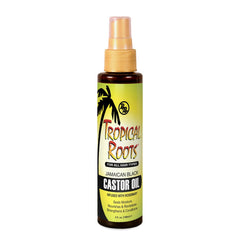 Bronner Bros Tropical Roots botella de aceite negro de ricino con romero para nutrir cabello
