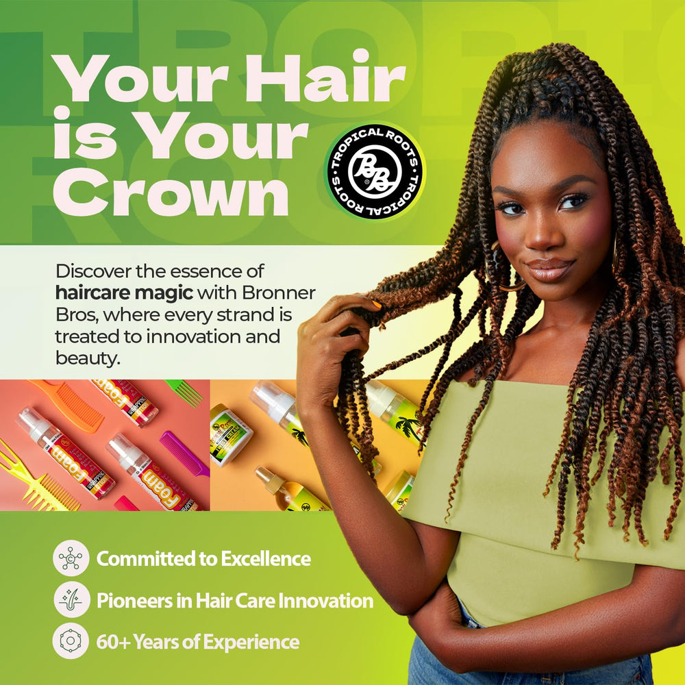 Bronner Bros Tropical Roots aroma de romero ofrece experiencia de lavado relajante