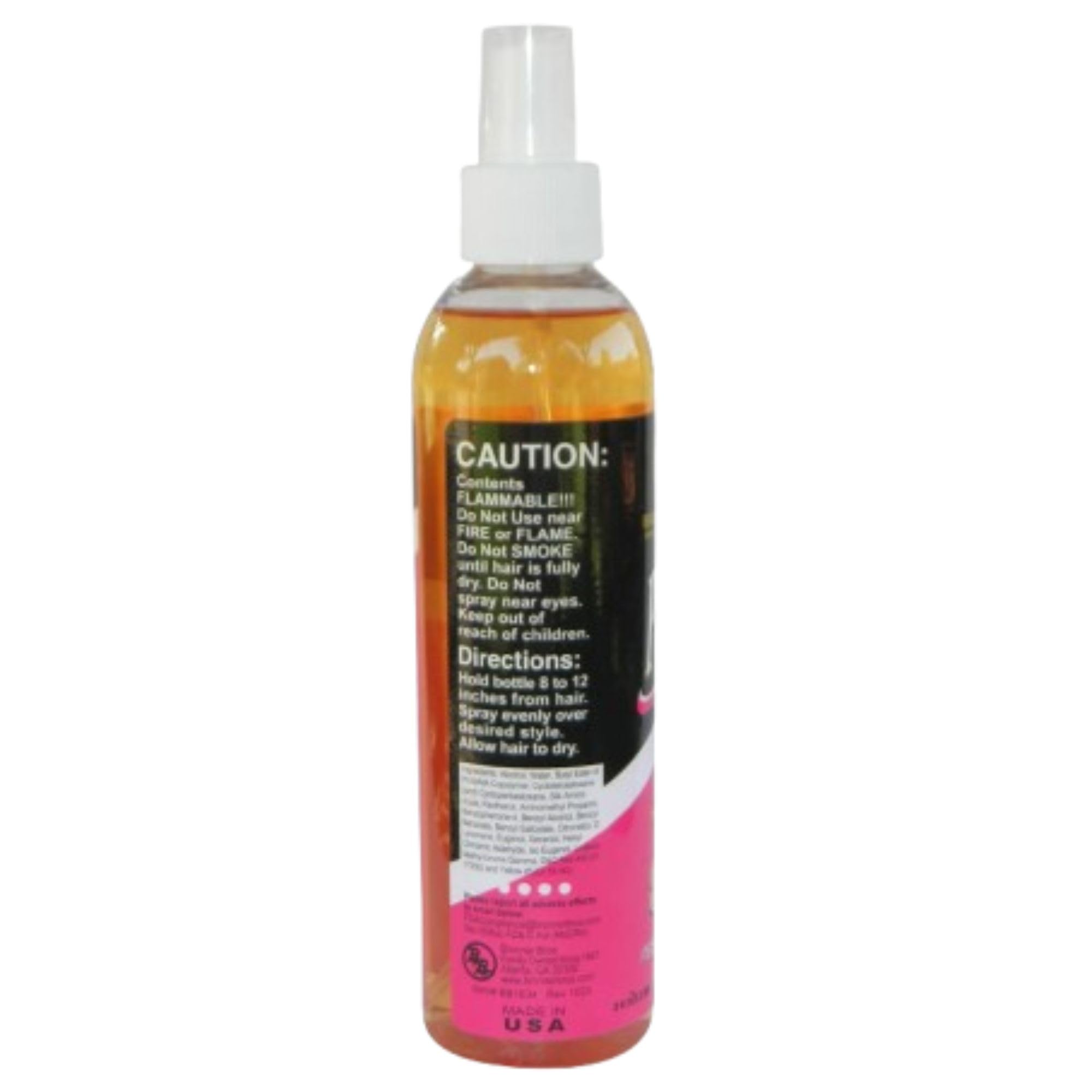 Bronner Bros Pump It Up Spritz: resistente al sudor para peinados duraderos.
