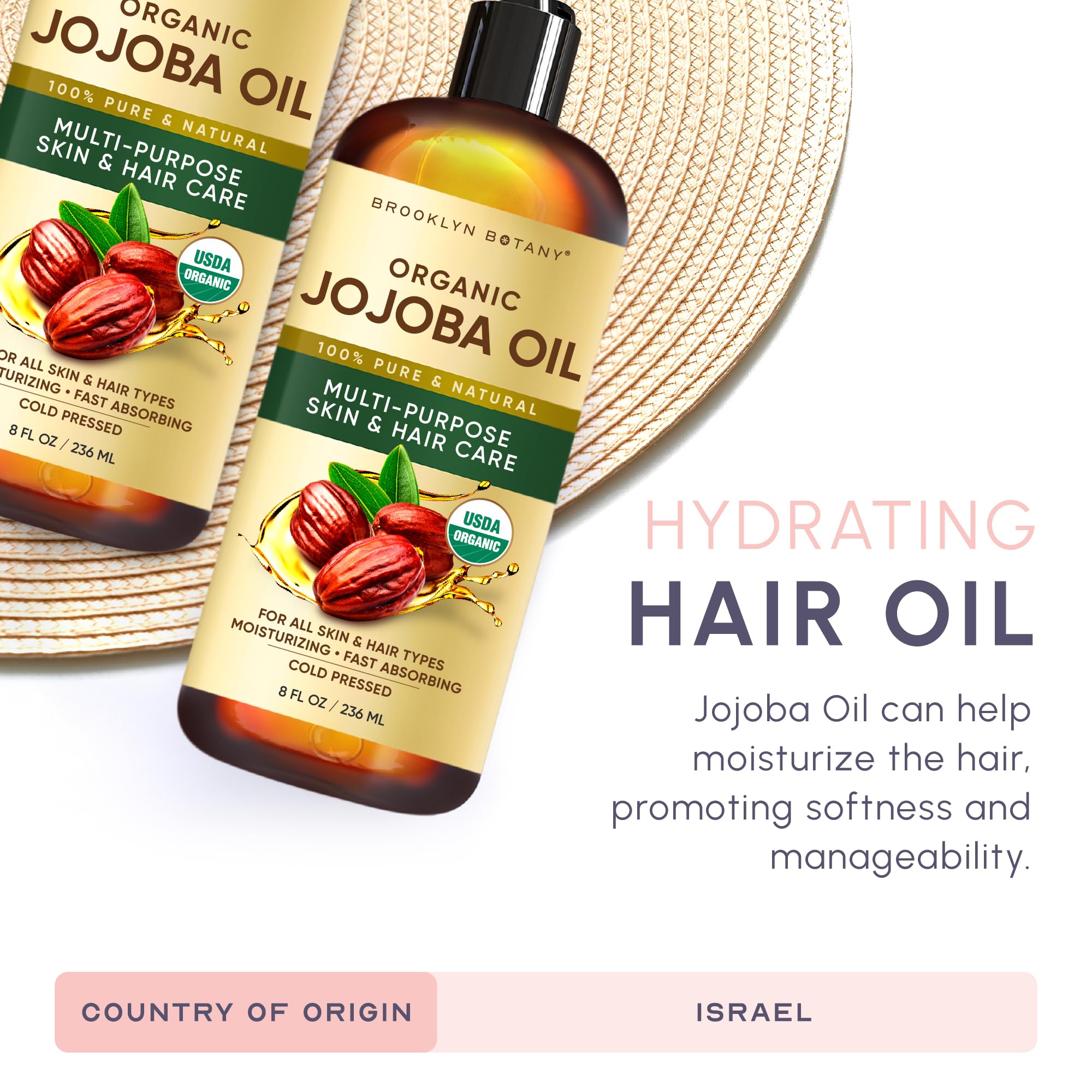 Brooklyn Botany aceite de jojoba como portador para aceites esenciales