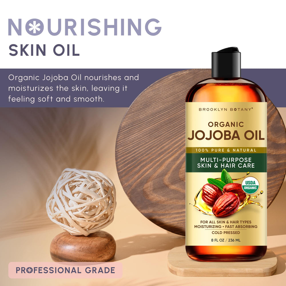 Brooklyn Botany aceite jojoba orgánico, puro y vegano sin hexano