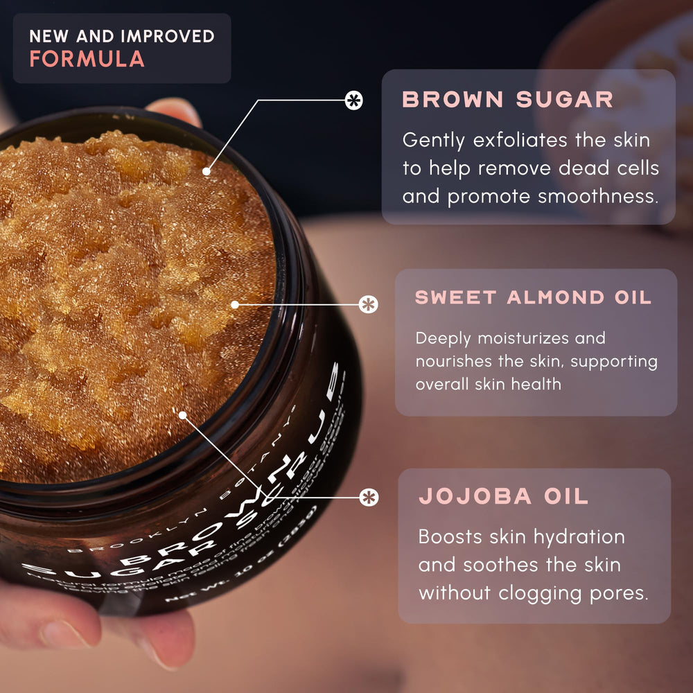 Brooklyn Botany Brown Sugar Scrub foot exfoliation for smoother skin