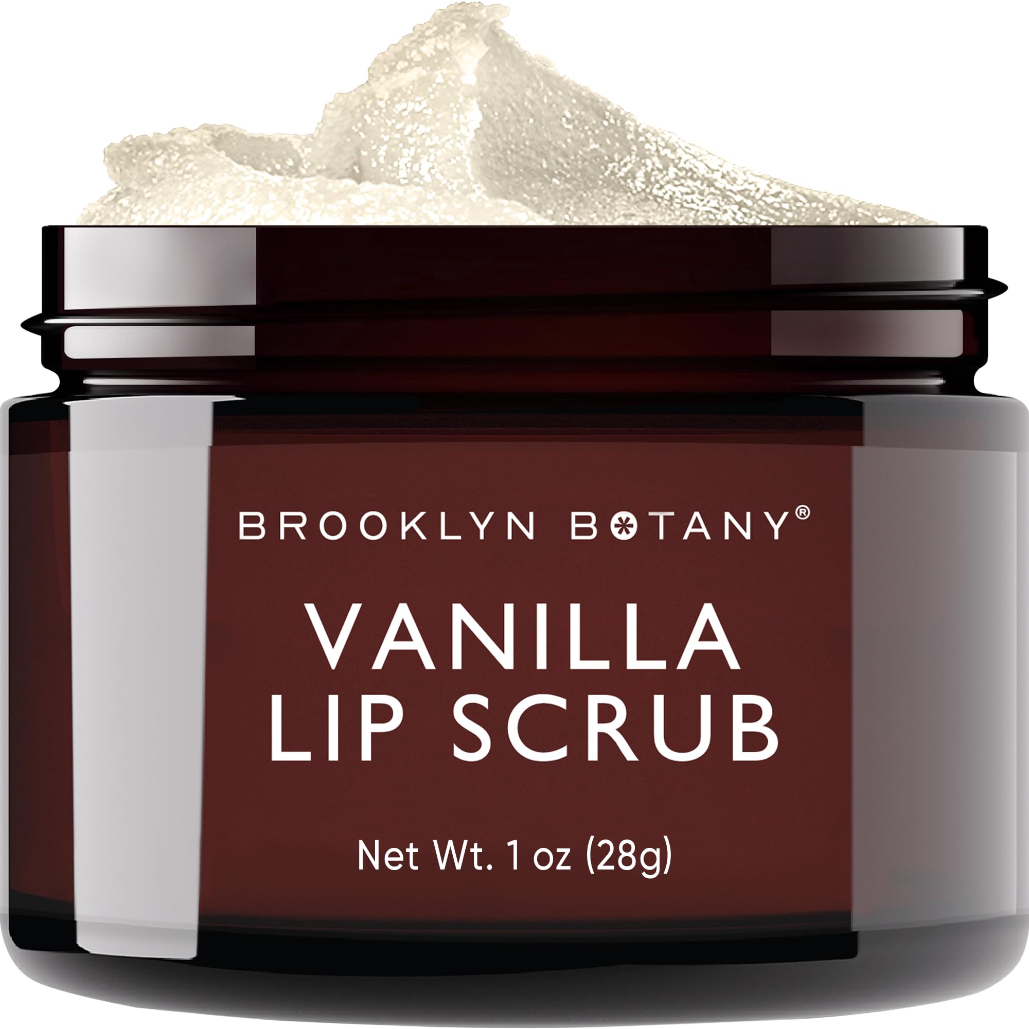 Brooklyn Botany exfoliante-labios en tarro de 1oz, suaviza y prepara labios