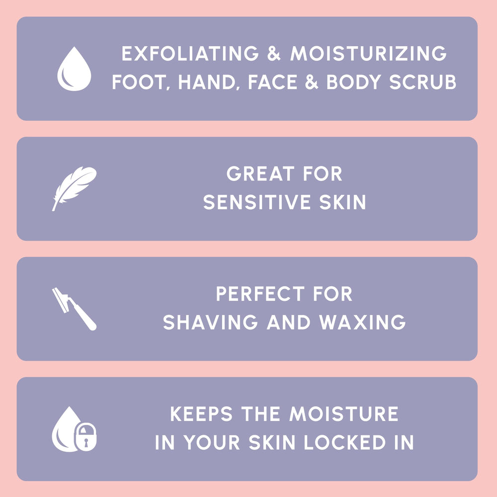 Brooklyn Botany Exfoliante pies manos facial, mejora textura y cuidado diario.