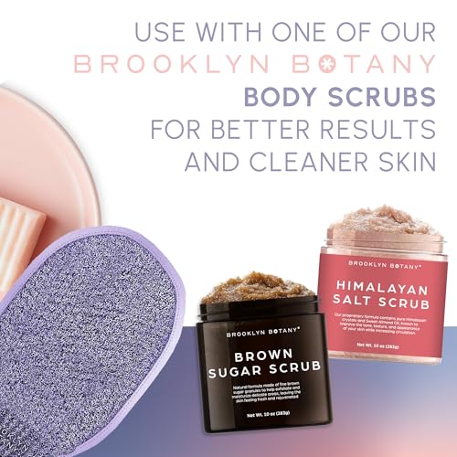 Brooklyn Botany exfoliating glove for deep cleansing to remove dead skin cells.