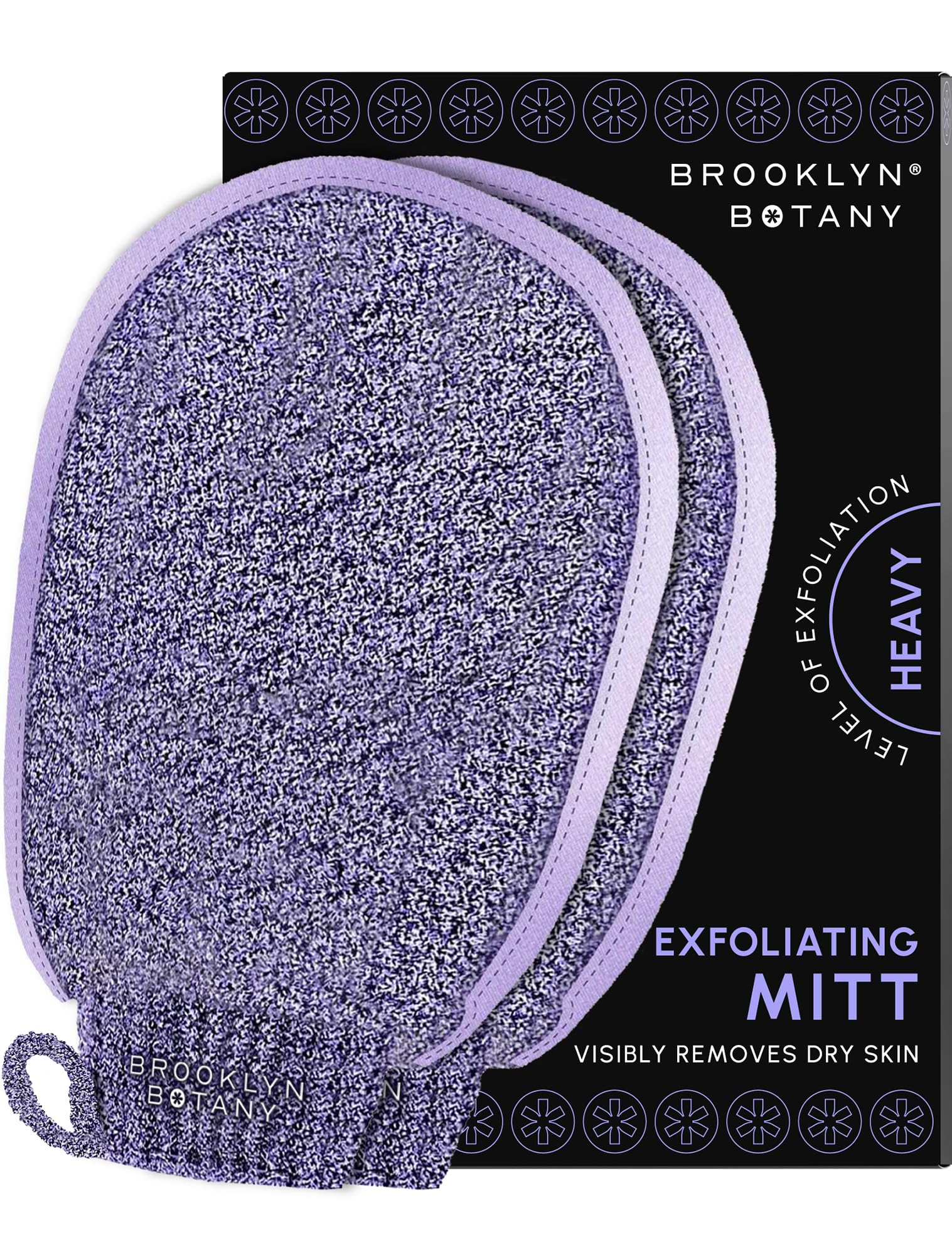 Brooklyn Botany: guante exfoliante para baño y ducha mejora la textura de la piel.