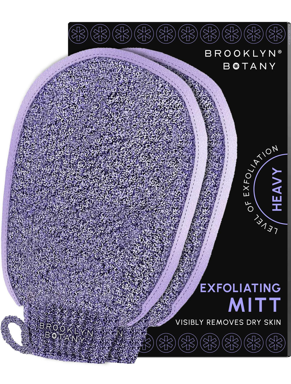 Brooklyn Botany: guante exfoliante para baño y ducha mejora la textura de la piel.