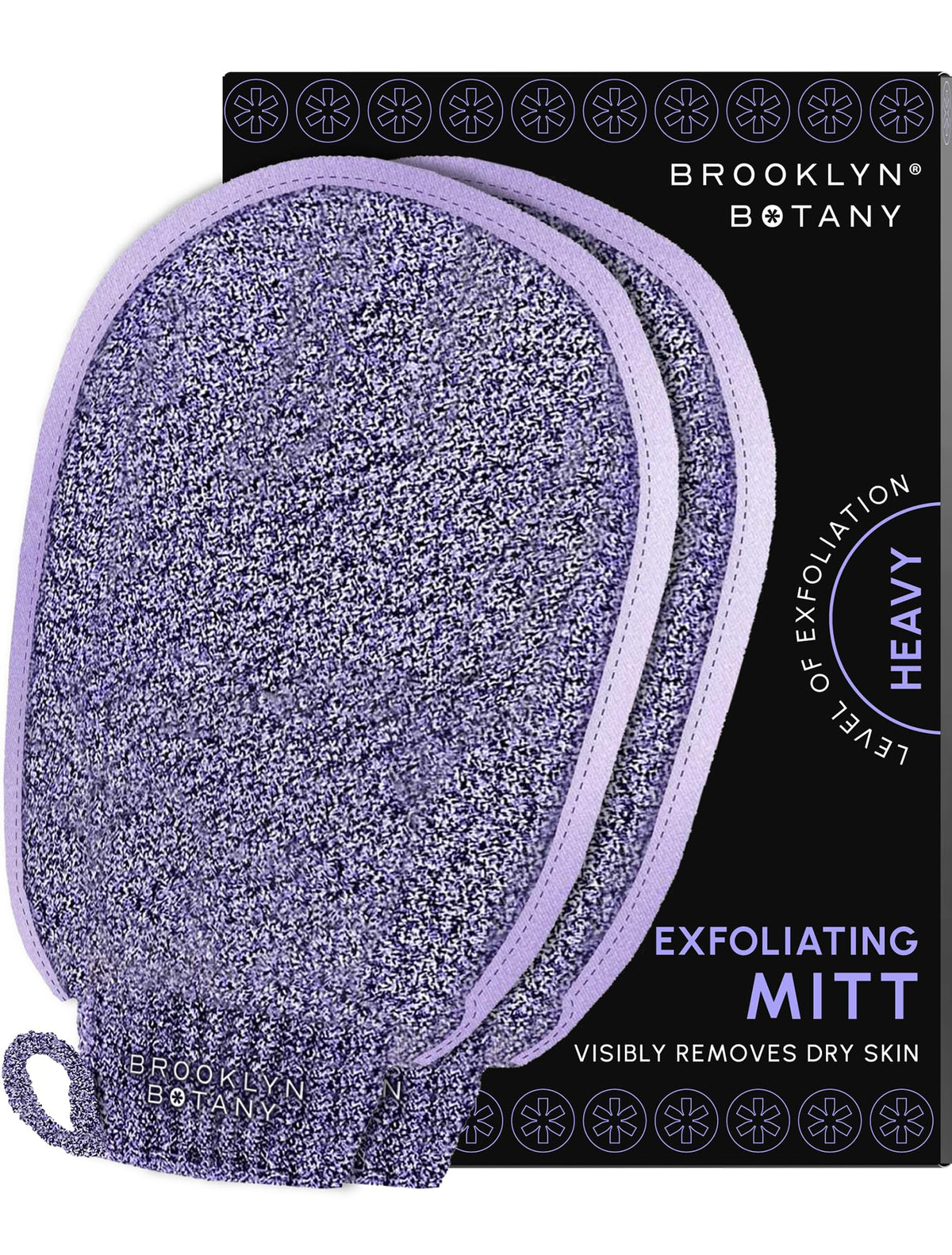 Brooklyn Botany: guante exfoliante para baño y ducha mejora la textura de la piel.