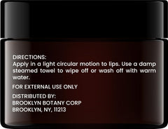Brooklyn Botany Exfoliante labial hidrata labios secos con exfoliación suave.