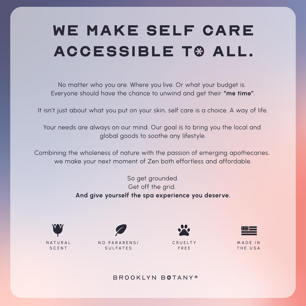 Brooklyn Botany Regalo ideal para mujeres y hombres que cuidan su piel.