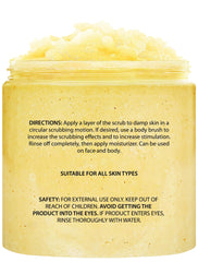 Brooklyn Botany Sweet Orange Body Scrub texture shows coarse grains for effective skin renewal.
