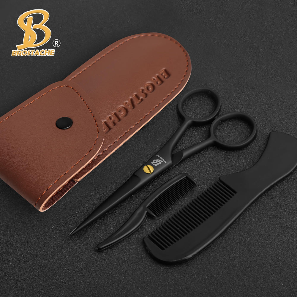 Brostache grooming set gift for versatile facial hair care