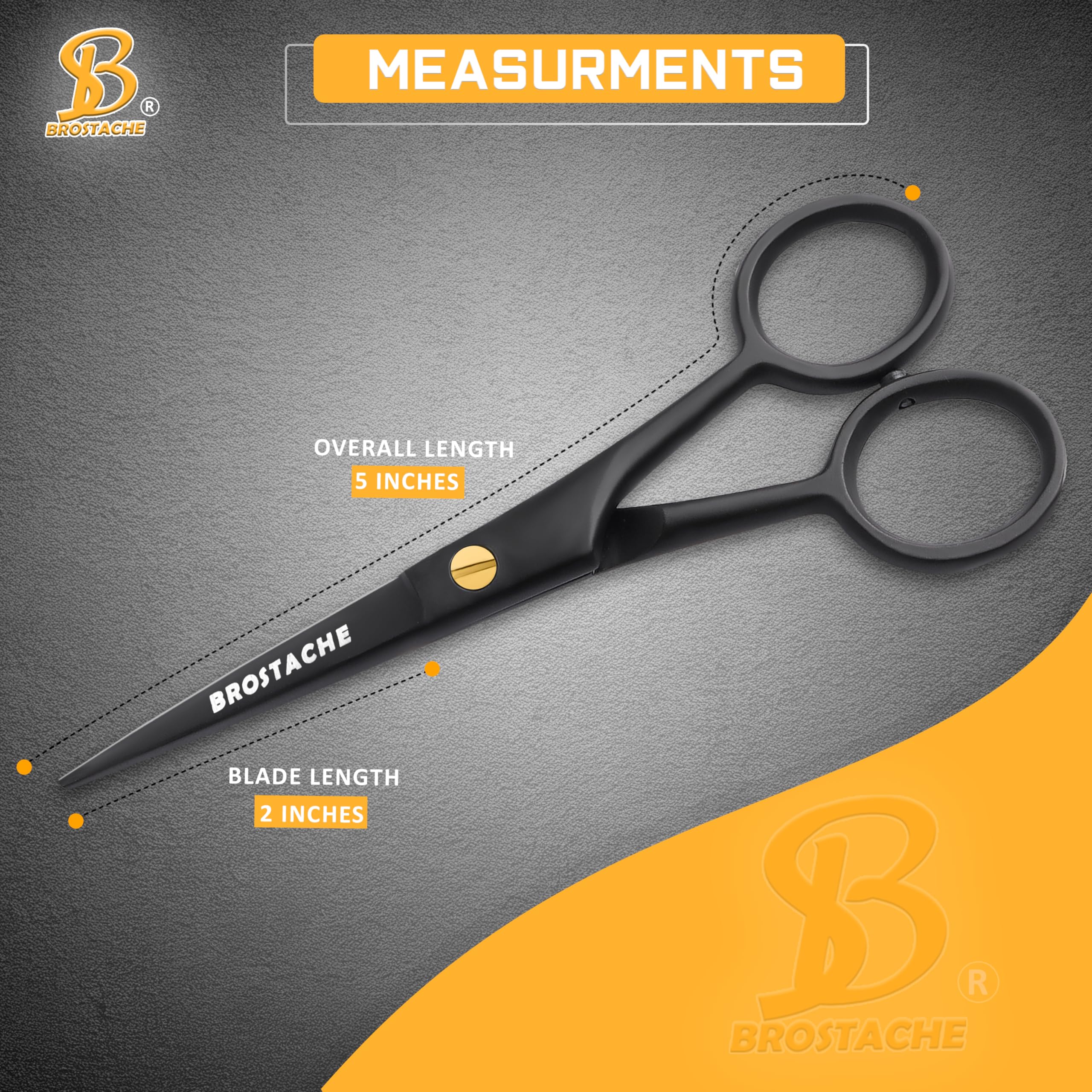 Brostache mustache comb and beard comb for versatile grooming