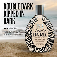 Hands applying Brown Sugar Dipped lotion for even coverage