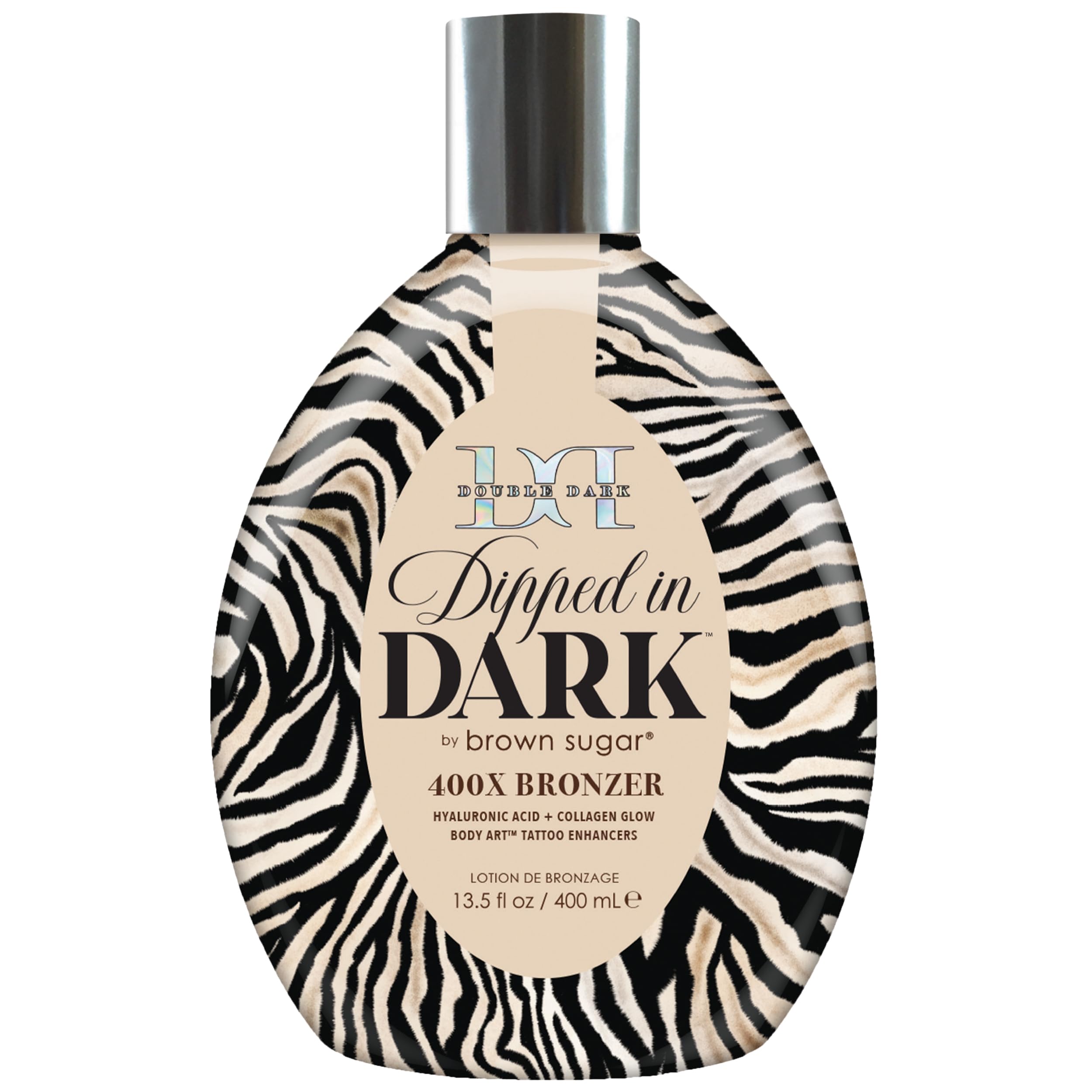 Brown Sugar Dipped bottle front shows premium bronzing formula