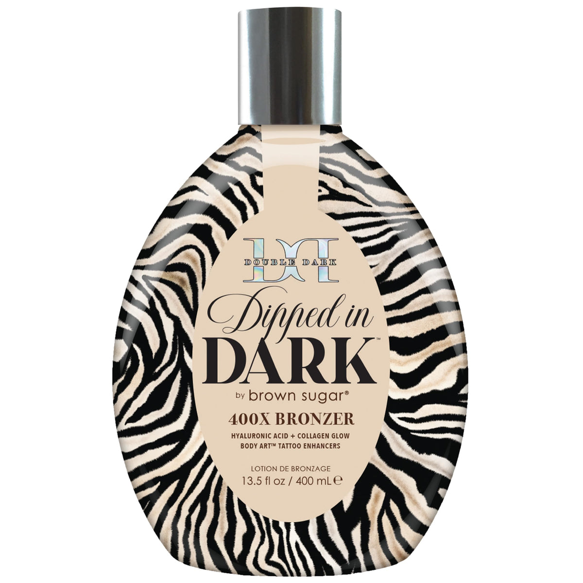 Brown Sugar Dipped bottle front shows premium bronzing formula
