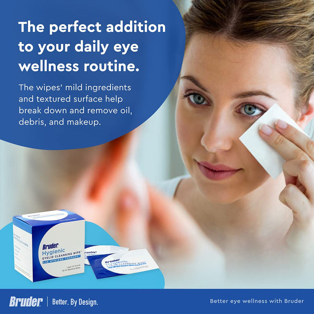 Bruder hypoallergenic wipes suitable for sensitive eyelids