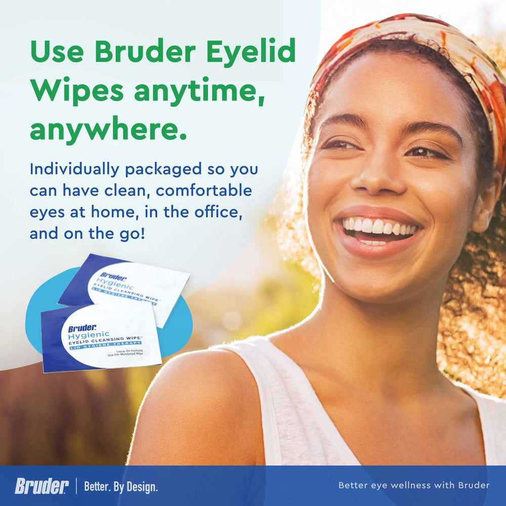 Bruder wipes prep eyes for ocular procedures with gentle cleansing