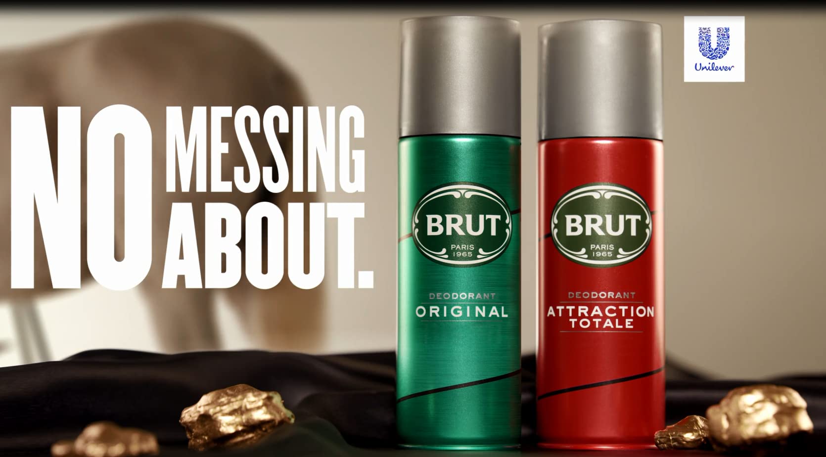 Brut Original edt packaging on display suggesting a timeless gift idea for him.