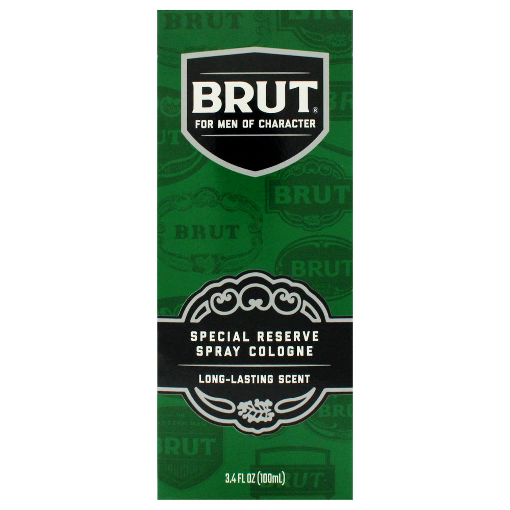 Brut Special Reserve bottle with visible notes, ideal for confident daytime wear.