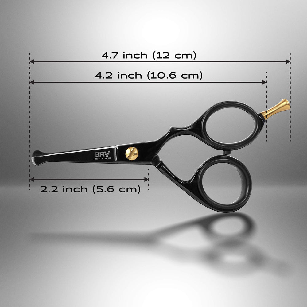 BRV MEN compact 4.2-inch tool fits travel grooming kits.