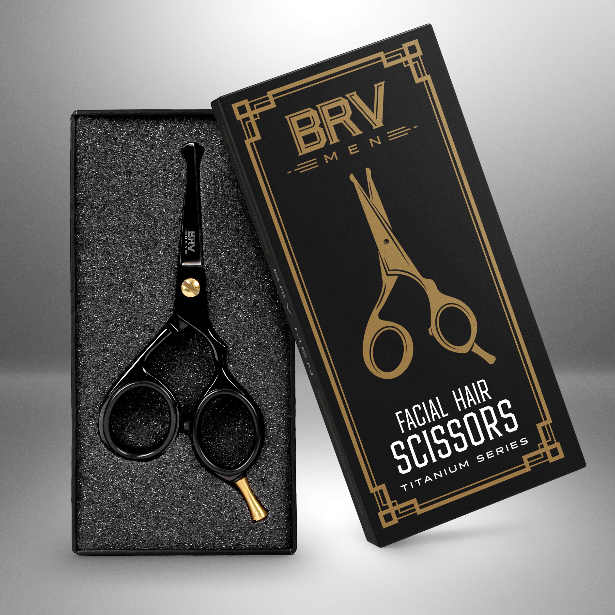 BRV MEN ear hair trimming with ergonomic grip for comfortable use.