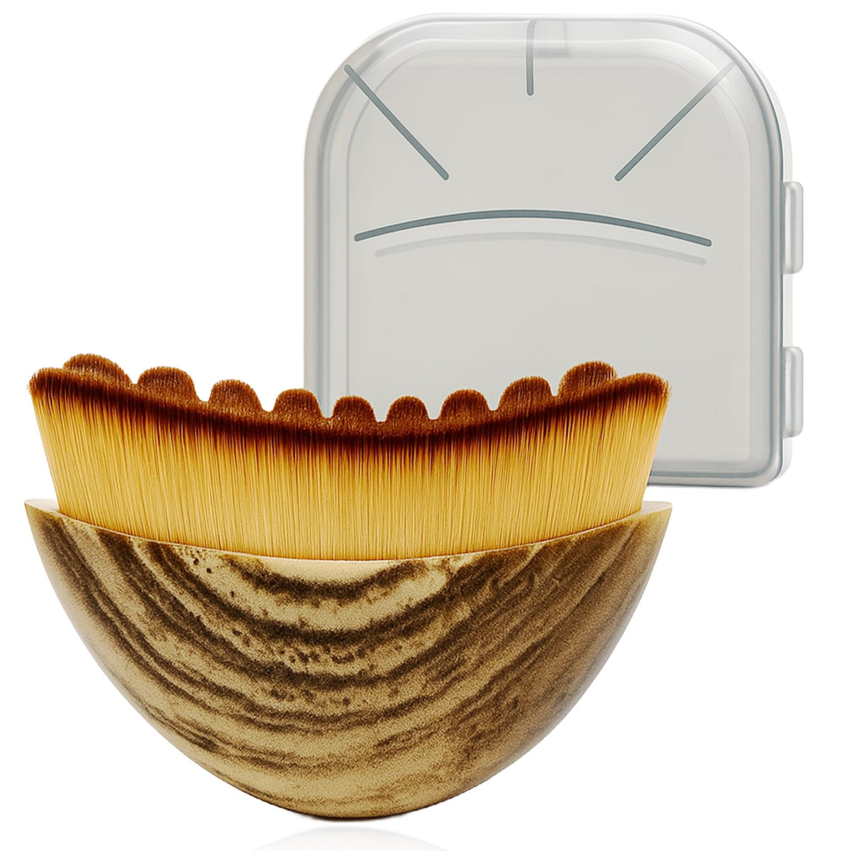 Brvlsoc Contour Face Brush with ultra-soft bristles for gentle lymphatic drainage on the face