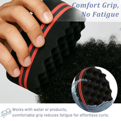 Brvlsoc Hair Twist Sponge closeup holes highlights adjustable curl options.