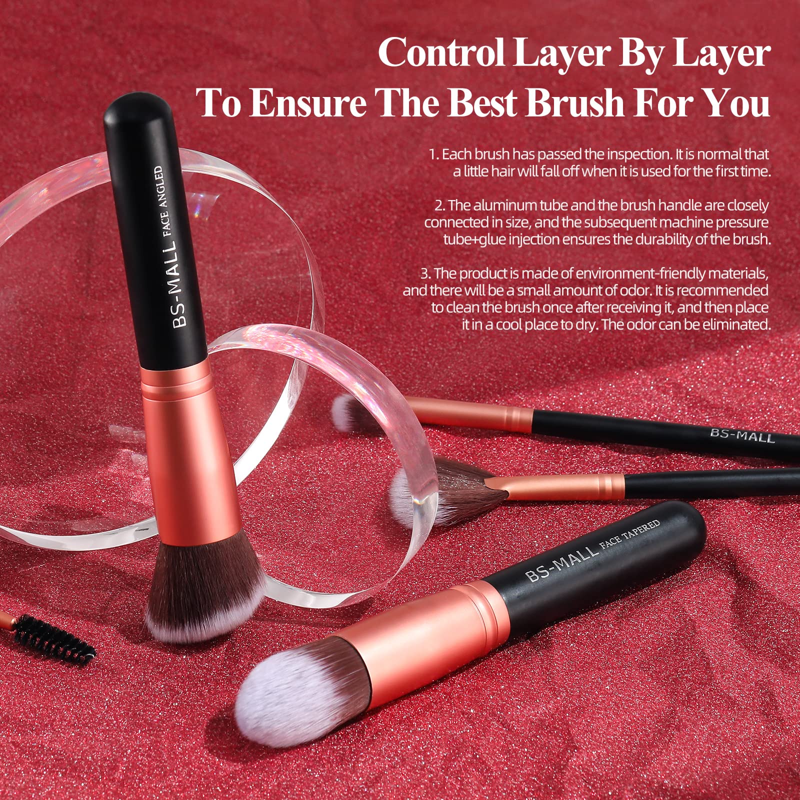 BS-MALL angled eyebrow brush for defined, natural brows