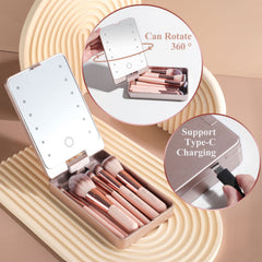 BS-MALL APINK LED mirror lit closeup highlighting bright lighting for precise application